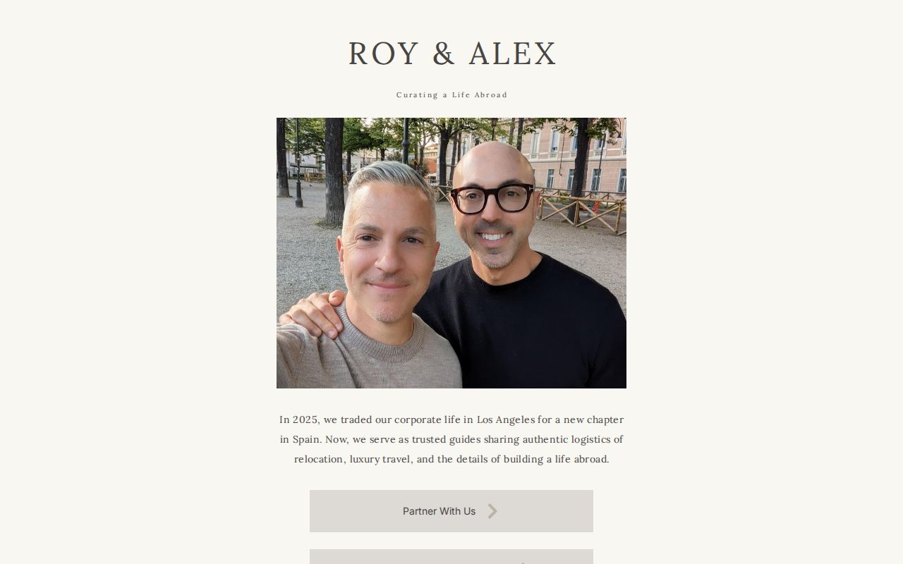 Roy & Alex | Moving to Europe & Luxury Travel